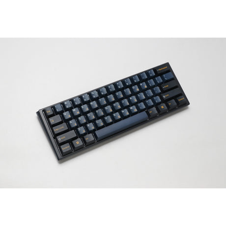 Mechaniczna klawiatura do gier Ducky one 3 pro mini rgb (czarna, układ amerykański (qwerty), wiśnia mx2a speed silver, 60%, dioda rgb, double-shot pbt, mechanika szarlatanu, hot swap)