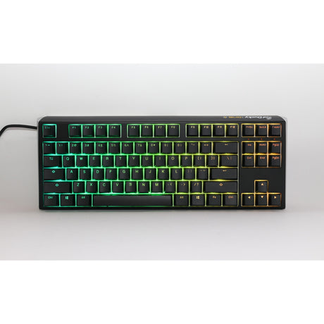 Klawiatura mechaniczna Ducky one 3 classic tkl rgb (czarna, układ amerykański (qwerty), wiśnia mx cicha czerwona, 80% (tkl), diody rgb, double-shot pbt, hot-swap, mechanika szarlatanu)