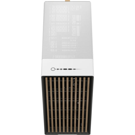 Fractal Design North XL RC Chalk White TG Clear Obudowa Midi Tower (biały kolor drewna | 2x USB-A | 1x USB-C | szkło hartowane)