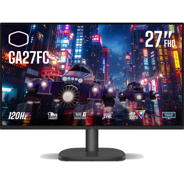 Monitor do gier Cooler Master ga27fc 27 (czarny, 120 Hz, vga, hdmi)