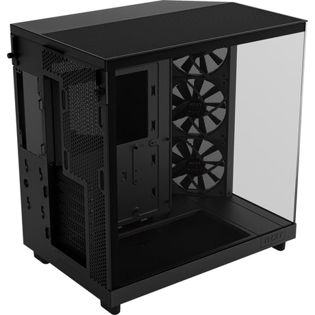 Obudowa midi tower Nzxt h6 flow (czarna | 2x USB-A | 1x USB-C | szkło hartowane)
