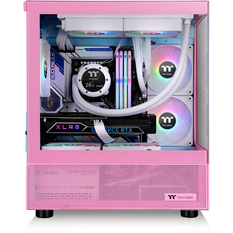 Obudowa mini tower Thermaltake View 170 tg argb (różowy | 2x usb-a | rgb | szkło hartowane)