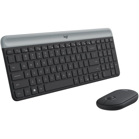 Zestaw bezprzewodowy Logitech mk470 slim (czarny, układ US-International (QWERTY), przełączniki nożycowe, 100%, 1000 dpi)