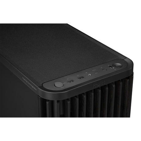 Asus proart pa401 wood Edition - obudowa midi tower z metalowym panelem (czarna | 2x USB-A | 1x USB-C)