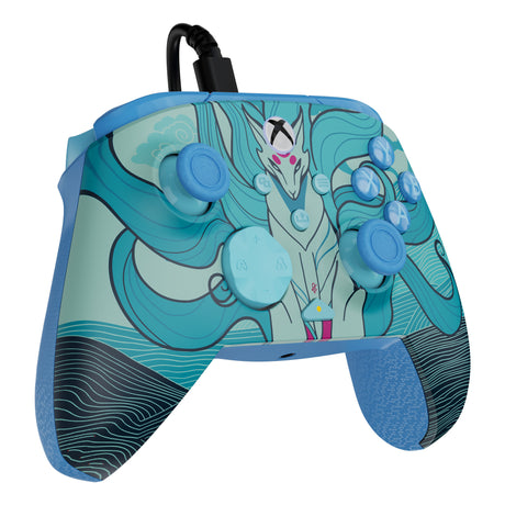 Zaawansowany kontroler przewodowy Turtle Beach Rematch (Blue Kitsune, Xbox Series X|S, Xbox One, PC)