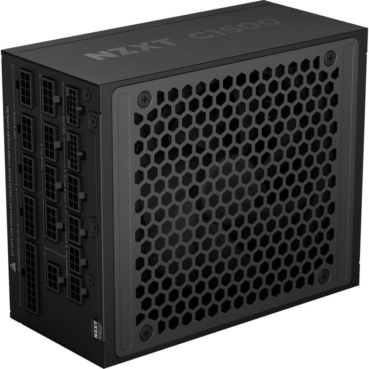 Nzxt c1500 platynowy modułowy zasilacz 1500 W (czarny, 2x 12v-2x6, 6x pcie)