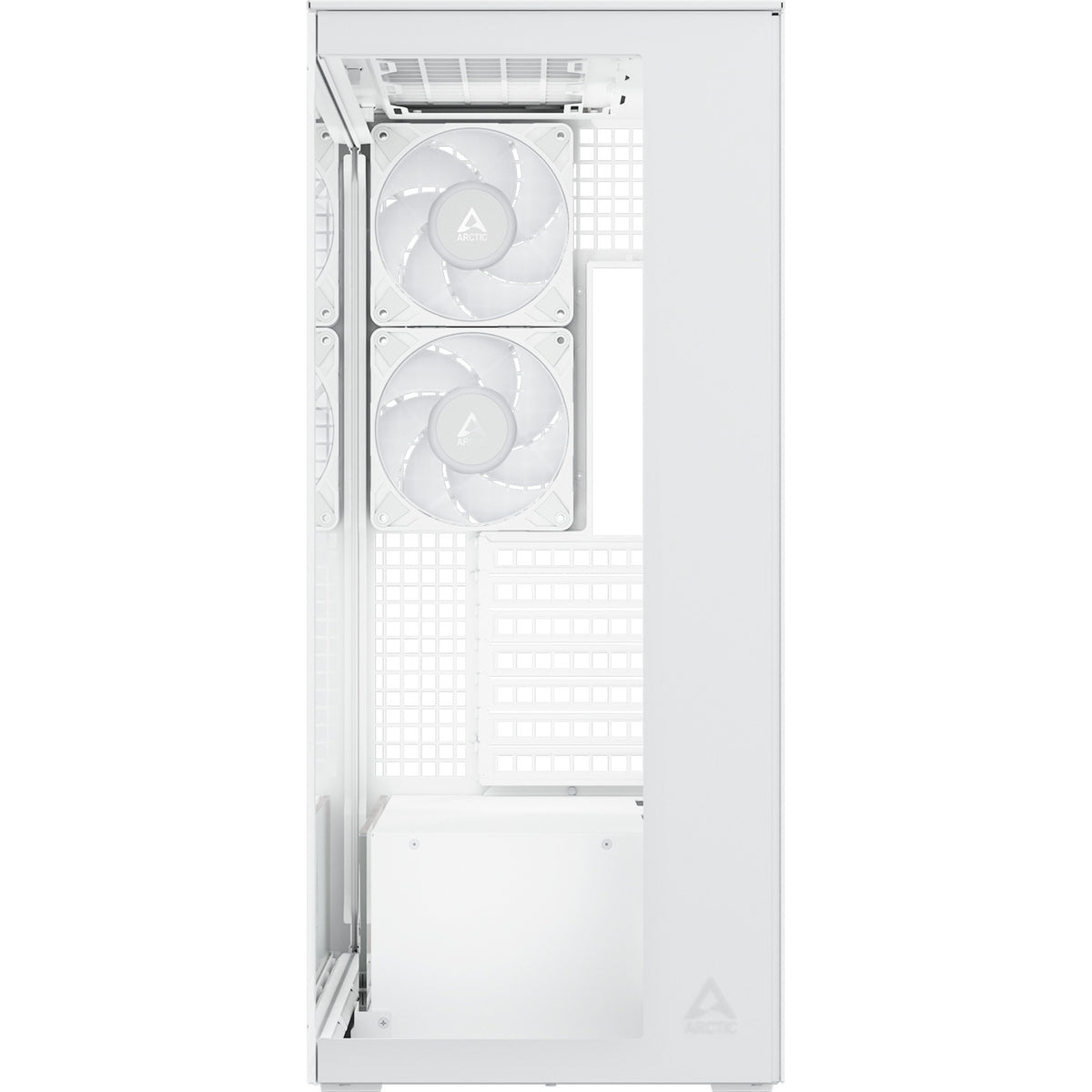 Obudowa Arctic xtender vg midi tower (biała | 2x USB-A | 1x USB-C | RGB | szkło hartowane)