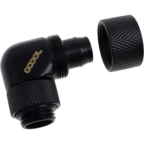Złącze zaciskowe Alphacool eiszapfen 13 10 mm (czarne, obrotowe po stronie gwintu)