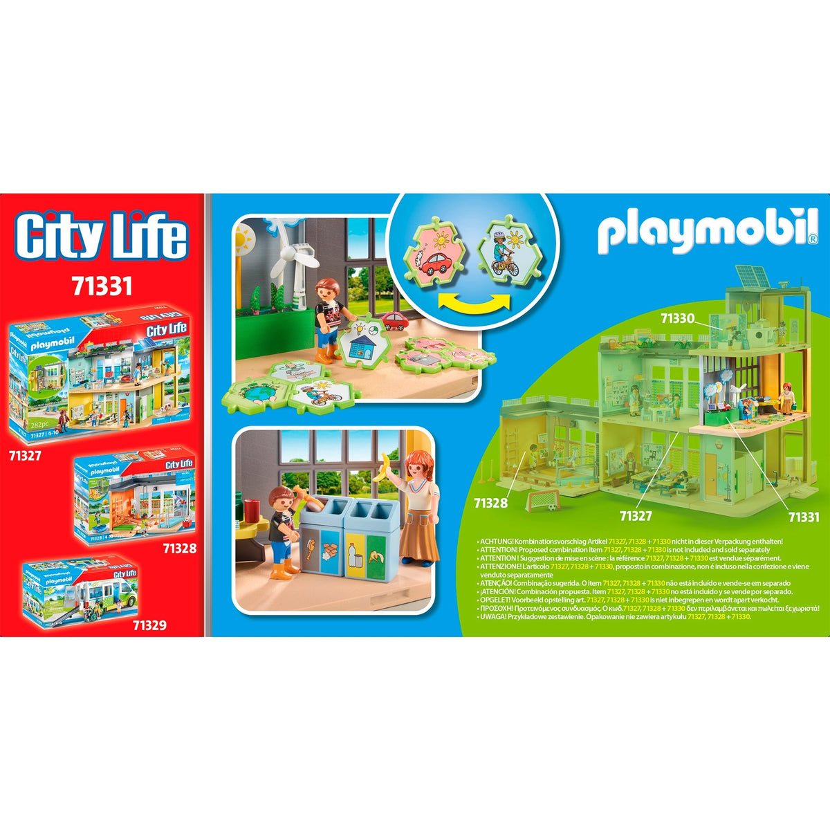 Playmobil miejskie życie - ekspansja nauki o klimacie zabawki konstrukcyjne (71331)