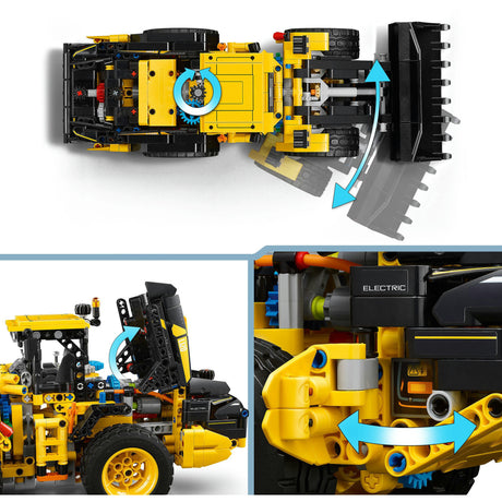 Lego technic volvo l120 zestaw zabawek z elektryczną ładowarką kołową - 42209