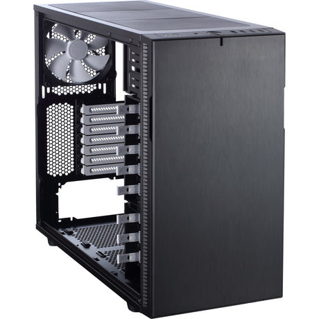 Konstrukcja fraktalna definiuje obudowę midi tower r5 (czarna | 4x usb-a)
