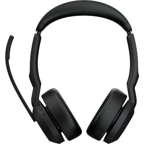 Jabra Evolv2 55, w tym. podstawka ładująca zestaw słuchawkowy nauszny (czarny, stereo, uc, usb-a, link380a)