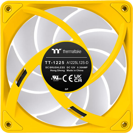 Thermaltake ct120 ex argb Sync wentylator chłodzący do komputera PC Bumblebee (pakiet 3 wentylatorów) wentylatory do obudowy (żółty, 3 sztuki, 120 x 120 x 25 mm, pwm)