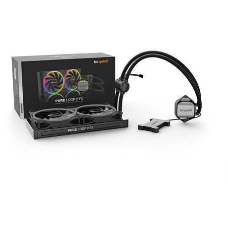Bądź cicho! Chłodzenie wodne Pure Loop 2 FX 280 (czarne, 4-pinowe złącze wentylatora PWM)