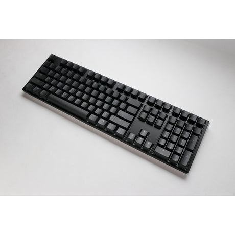 Ducky one 3 classic, klawiatura (czarno-biała, układ amerykański, cherry mx red, dioda rgb, double-shot pbt, hot-swap, mechanika szarlatana)