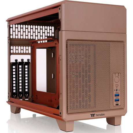 Obudowa mini tower Thermaltake tr100 żwirowo-piaskowa (jasnobrązowy | 2x USB-A | 1x USB-C)