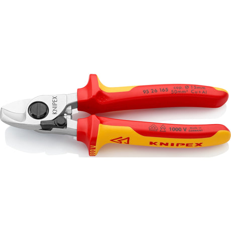 Obcinak do kabli Knipex 95 26 165 165mm ze sprężyną otwierającą vde