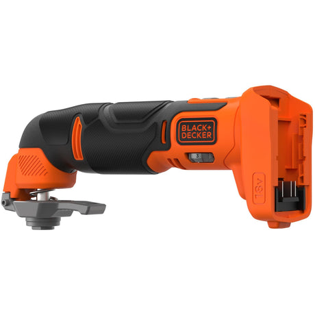 Narzędzie wielofunkcyjne Black+decker bdcos18n-xj 18 V z oscylacyjnym narzędziem wielofunkcyjnym (pomarańczowo-czarny, akumulator i ładowarka nie wchodzą w skład zestawu)