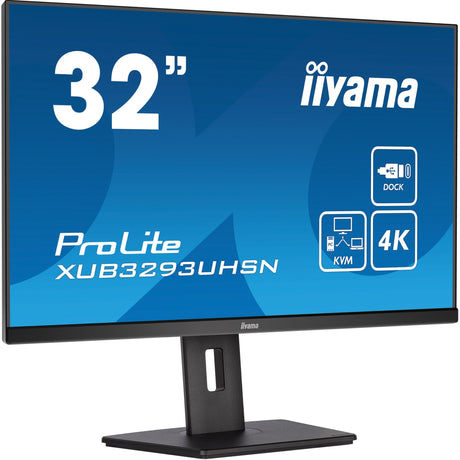 Monitor Iiyama Prolite xub3293uhsn-b5 31,5 4k UHD (czarny, HDMI, Display Port, 2x USB-A, USB-C, RJ-45)