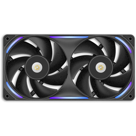 Wentylatory Nzxt f240x RGB (czarne, 2 sztuki, 240 x 120 x 30 mm, pwm)