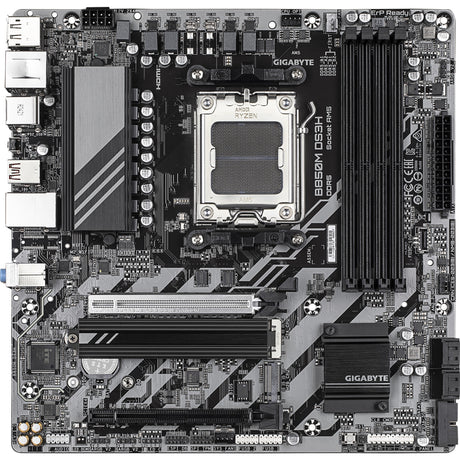 Płyta główna Gigabyte B850M DS3H z gniazdem AM5 (RAID, 2,5 GB LAN, dźwięk, µATX)