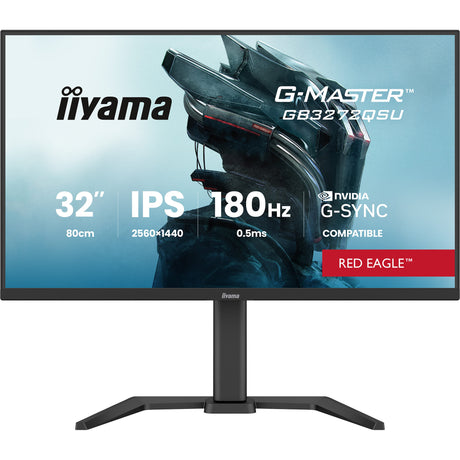 Monitor do gier Iiyama G-Master Red Eagle GB3272QSU-B1 31,5 (czarny (matowy), 180 Hz, HDMI, DisplayPort, USB, audio)