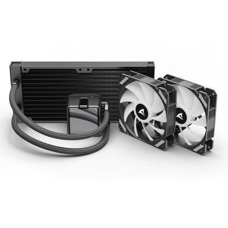 Chłodzenie wodne Sharkoon s50 argb (czarne, 4-pinowe pwm)