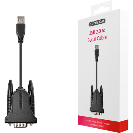 Sitecom USB > kabel szeregowy Adapter USB 0,6 m (czarno-srebrny, cn-104, sprzedaż detaliczna)