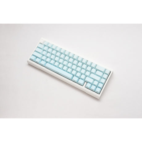 Ducky Projectd Tinker 65 - edycja pom z qmk przez mechaniczną klawiaturę rgb (jasnoniebieski, układ us (qwerty), kailh box cream pro, 65%, diody rgb, double-shot pbt, pom z możliwością wymiany podczas pracy, mocowanie uszczelki)