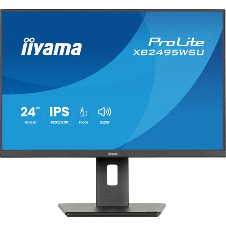 Monitor Iiyama prolite xb2495wsu-b1 24.1 (czarny, 100 Hz, HDMI, Display Port, USB, audio)