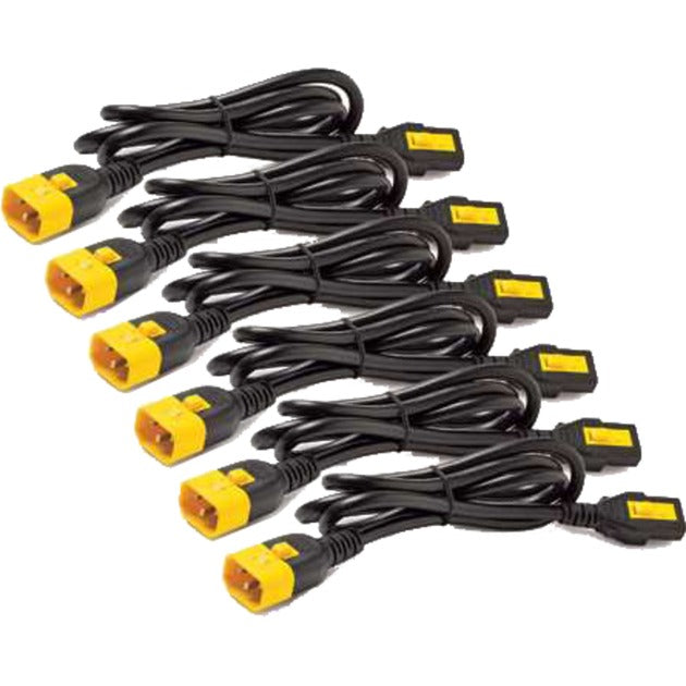 Zestaw kabli zasilających APC c13-c14 iec (czarno-żółty, 6 sztuk, 1,8 m, ap8706s-ww)