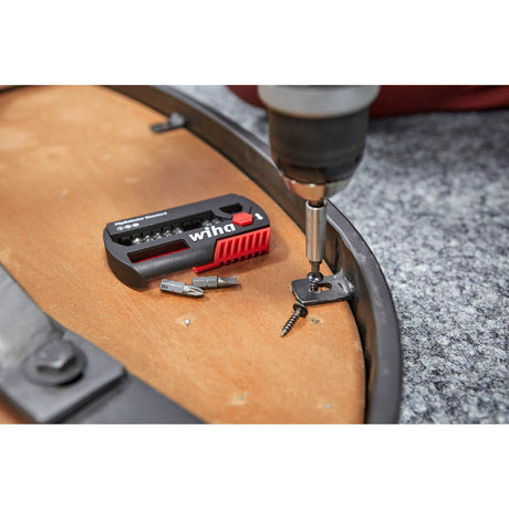 Zestaw bitów Wiha z wybierakiem typu flip, standardowy 25 mm (czarny czerwony, Phillips, Pozidriv, Torx® 13-częściowy 1 4 C6.3 z zaczepem na pasek)