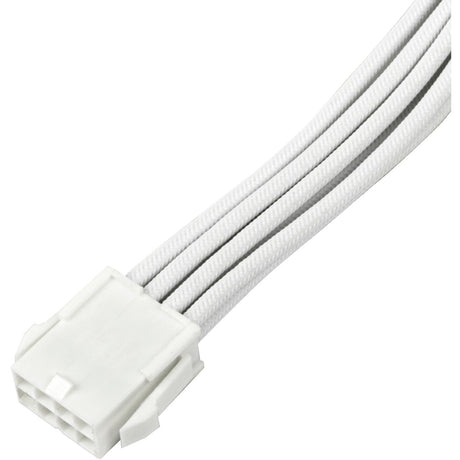 Kabel przedłużający Silverstone sst-pp07e-pci8w-v2, pcie 8pin (6+2) (biały, 30 centymetrów)