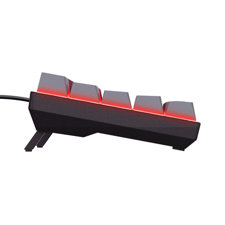 Trust GXT 867 Acira mini mechaniczna klawiatura do gier 60% (czarna, układ US (QWERTY), Outemu Red, 60%, RGB)
