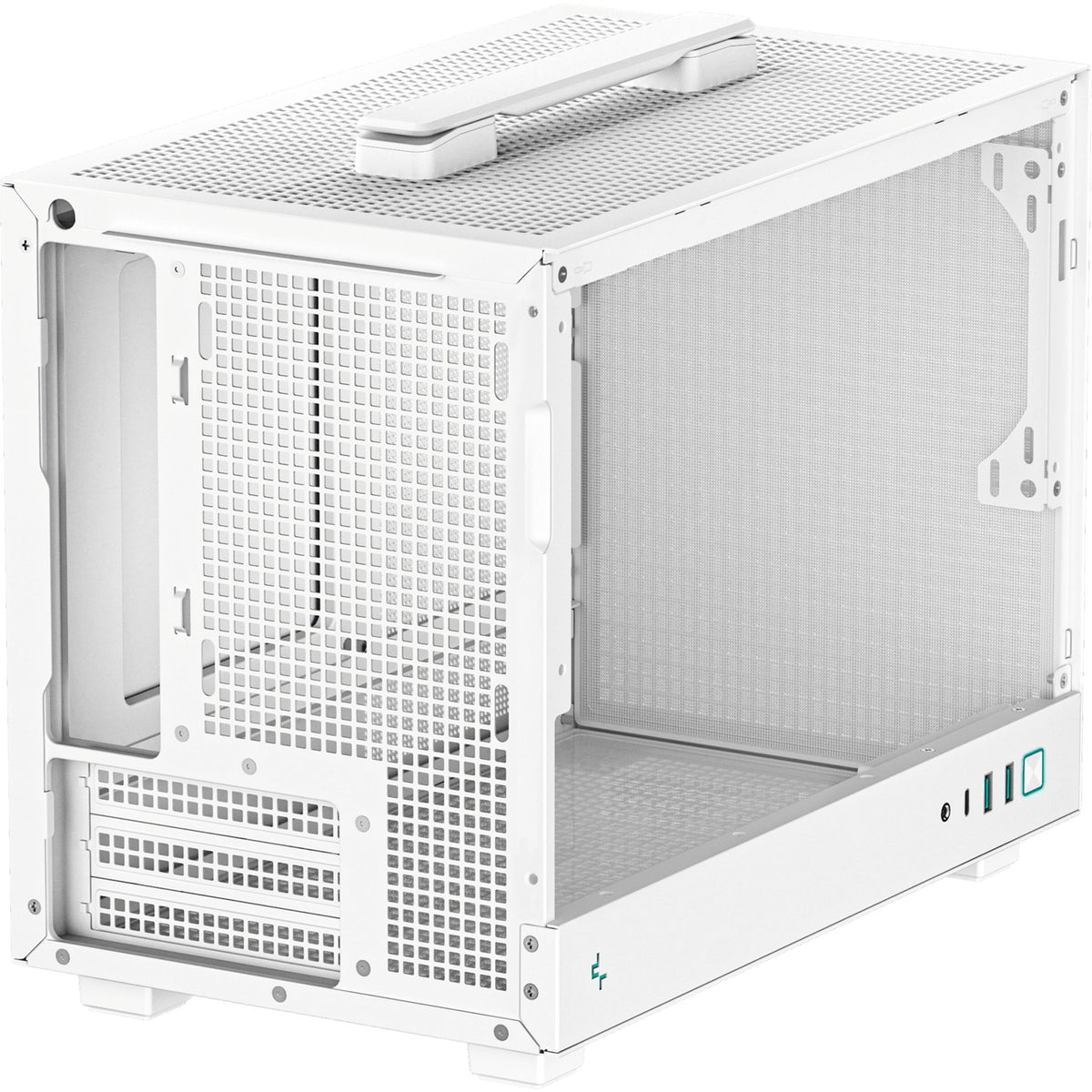 Obudowa mini tower Deepcool ch160 (biała | 2x USB-A | 1x USB-C | szkło hartowane)