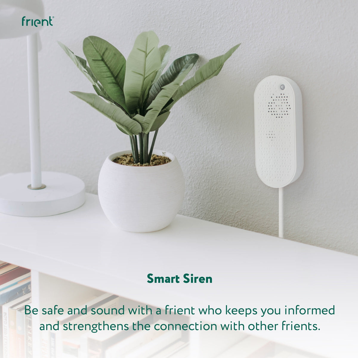 Frient smart siren eu siren (biały, zigbee 3.0)