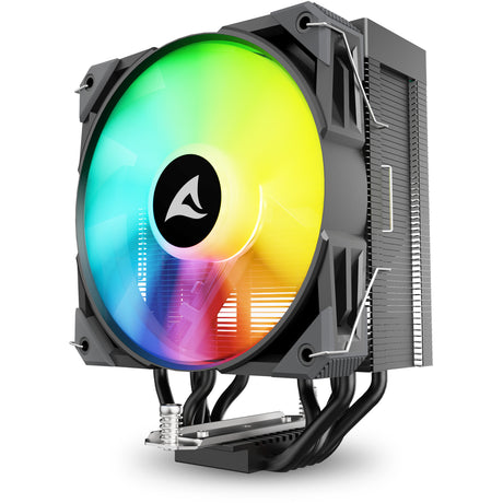 Chłodnica procesora Sharkoon a50 rgb (czarna, 4-pinowe złącze wentylatora pwm)