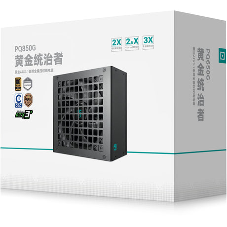 Deepcool gamerstorm pq850g 850 watt voeding (zwart, 1x 12v-2x6)