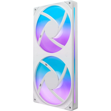 Wentylatory rdzeniowe Nzxt f280 rgb (białe, 2 sztuki, 280 x 140 x 26 mm)