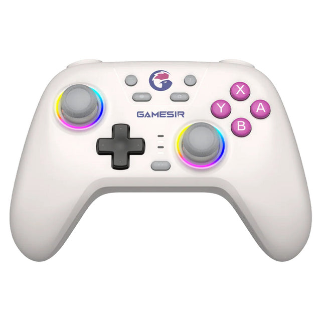 Kontroler Gamesir Nova HD Rumble NS (biały, PC, Steam, Android, iOS, Switch, Bluetooth 2,4 GHz USB)