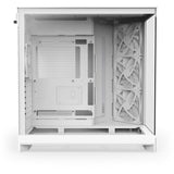 Obudowa midi tower Nzxt h9 flow (biała (matowa) | 2x USB-A | 1x USB-C | szkło hartowane)