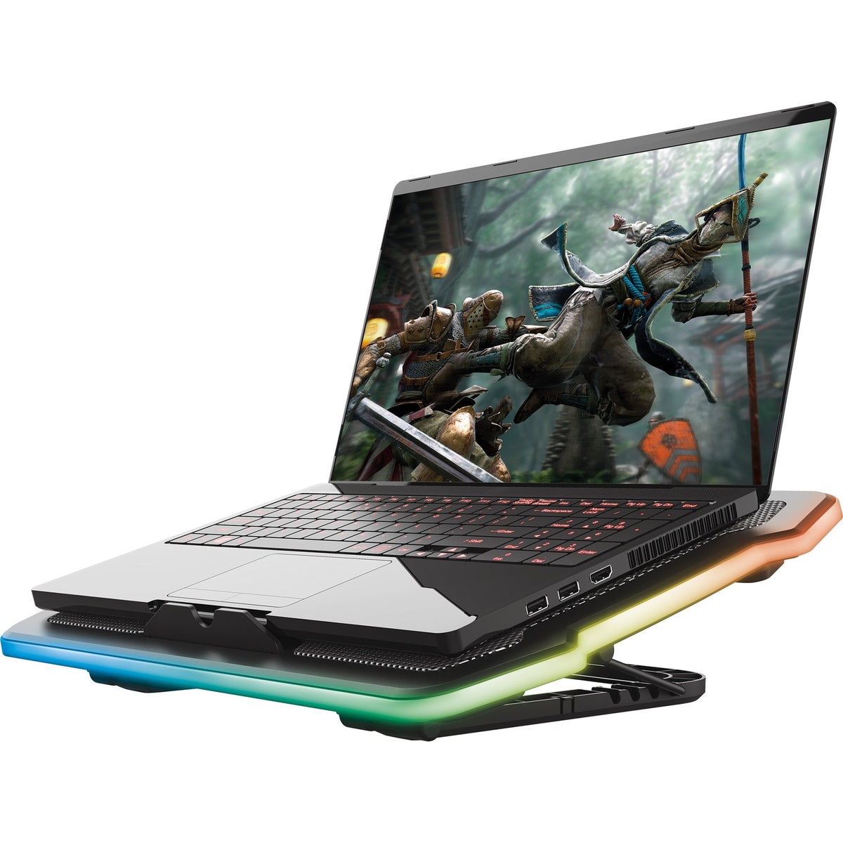 Lodówka do laptopa Trust GXT 1126 Aura (czarna, RGB)