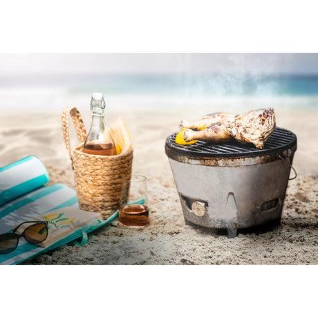 Wiatrak Żeliwna płyta grillowa grillowa (czarna, ø 31,5 cm)