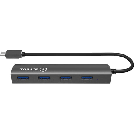 Icy box ib-ac6405-c koncentrator USB (antracytowy, koncentrator USB typu C)