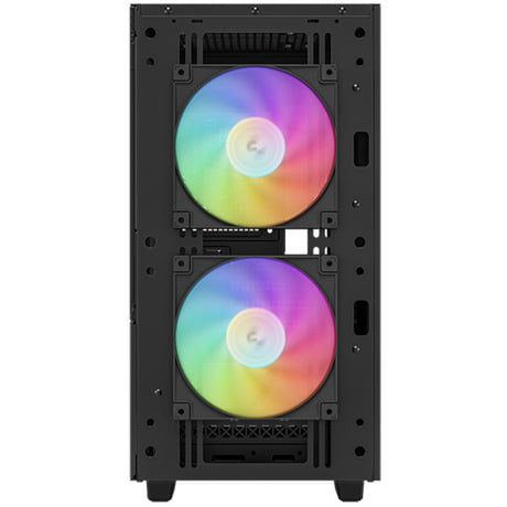 Obudowa mini tower Deepcool ch360 (czarna | 1x USB-A | 1x USB-C | RGB | szkło hartowane)