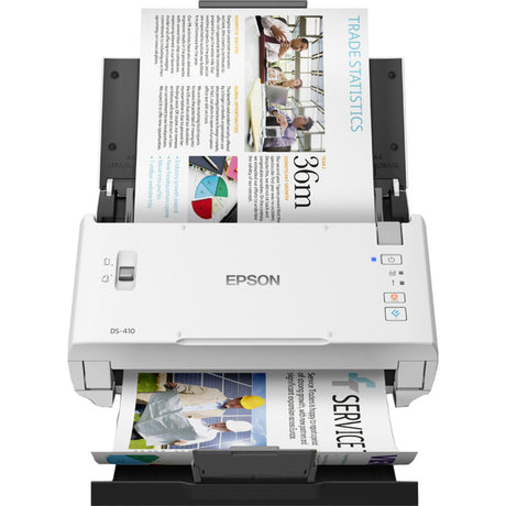 Skaner paszowy Epson Works ds-410 (biały czarny, USB 2.0)