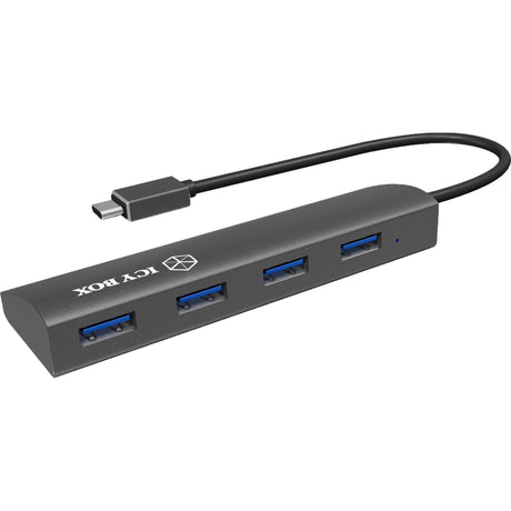 Icy box ib-ac6405-c koncentrator USB (antracytowy, koncentrator USB typu C)