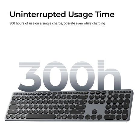 Klawiatura Keychron b5 pro-k8 (biała, układ US (QWERTY), przełączniki nożycowe, 100%, nakładki na klawisze ABS, 2,4 GHz Bluetooth USB)
