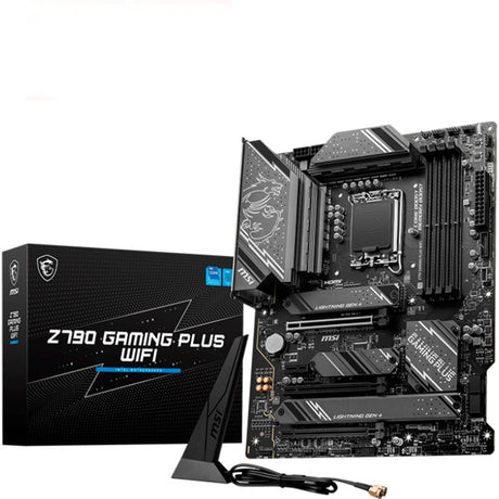 Płyta główna MSI Z790 Gaming Plus Wi-Fi Socket 1700 (szary czarny, RAID, 2,5 GB-LAN, Wi-Fi 6e, BT, dźwięk, ATX)