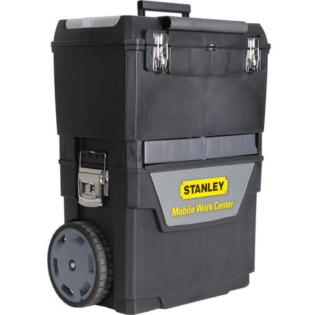 Mobilne centrum robocze Stanley 2w1 Skrzynka narzędziowa (czarno-szara)